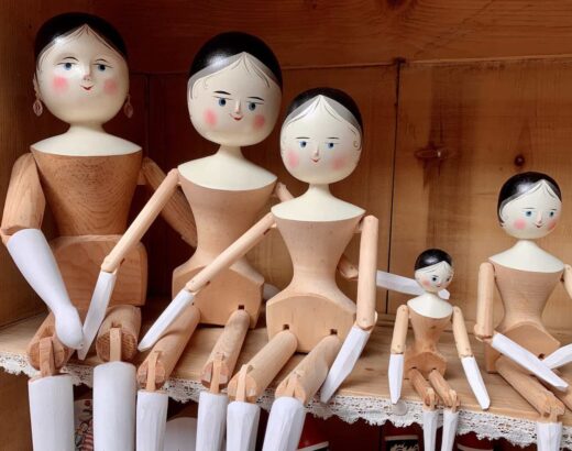 Bambole in legno Judith Sotriffer