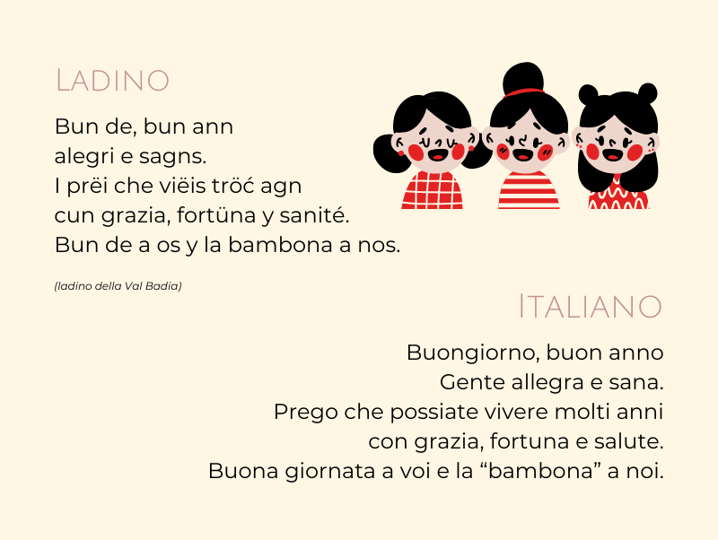 Poesia Bambona - tradizioni Natale Alto Adige